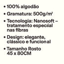 Toalha de Rosto Velour Tecnologia Nanosoft 45 X 80CM grande e grossa