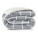 Coberdrom Austin Xadrez Dupla Face Sherpa Plush Manta Flannel Austin