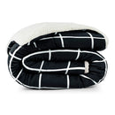 Coberdrom Austin Xadrez Dupla Face Sherpa Plush Manta Flannel Austin