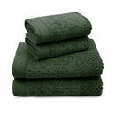 Kit 4 Peças de Toalha Pollo Cinza Minério 2 Banho 68x140 + 2 Rosto 50x75 Algodão
