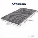 Pillow Top Casal Massageador Colchonete Caixa De Ovo Casca Anti-Acaros D20