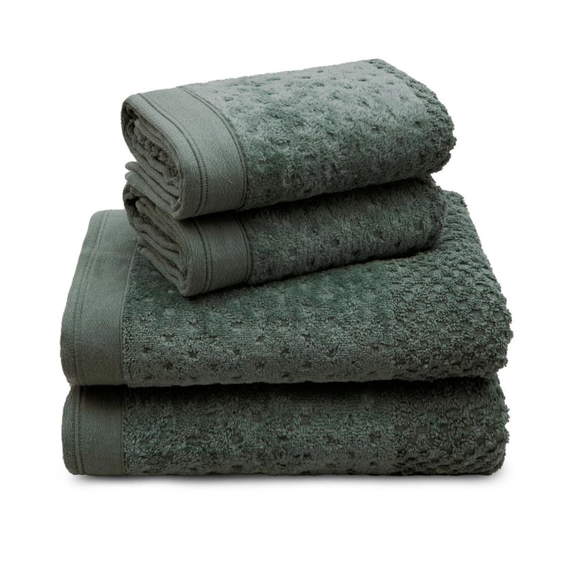 Kit 4 Peças de Toalha Pollo Cinza Minério 2 Banho 68x140 + 2 Rosto 50x75 Algodão