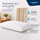 Kit 2 Travesseiros Nasa Premium Viva Conforto D40 Original Hipoalergênico Antiácaro