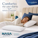Kit 2 Travesseiros Nasa Premium Viva Conforto D40 Original Hipoalergênico Antiácaro