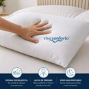 Kit 2 Travesseiros Nasa Premium Viva Conforto D40 Original Hipoalergênico Antiácaro