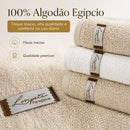 Jogo de Toalhas Algodão Egípcio 4 Peças (2 Banho + 2 Rosto) Kit de Toalhas Grande Absorção Maciez