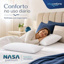 Kit 2 Travesseiros Nasa Premium Viva Conforto D40 Original Hipoalergênico Antiácaro - Donatella Casa