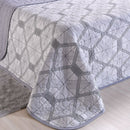 Kit Cobre Leito Casal Malha Premium 145 Fios 100% Algodão - Cinza - Donatella Casa