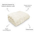 Manta Blanket Fluffy, Toque Pele de Coelho, Premium