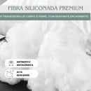 Gigante Travesseiro Antialérgico de Corpo com Zíper - 1,35m x 40cm, 300 Fios em Fibra Siliconada
